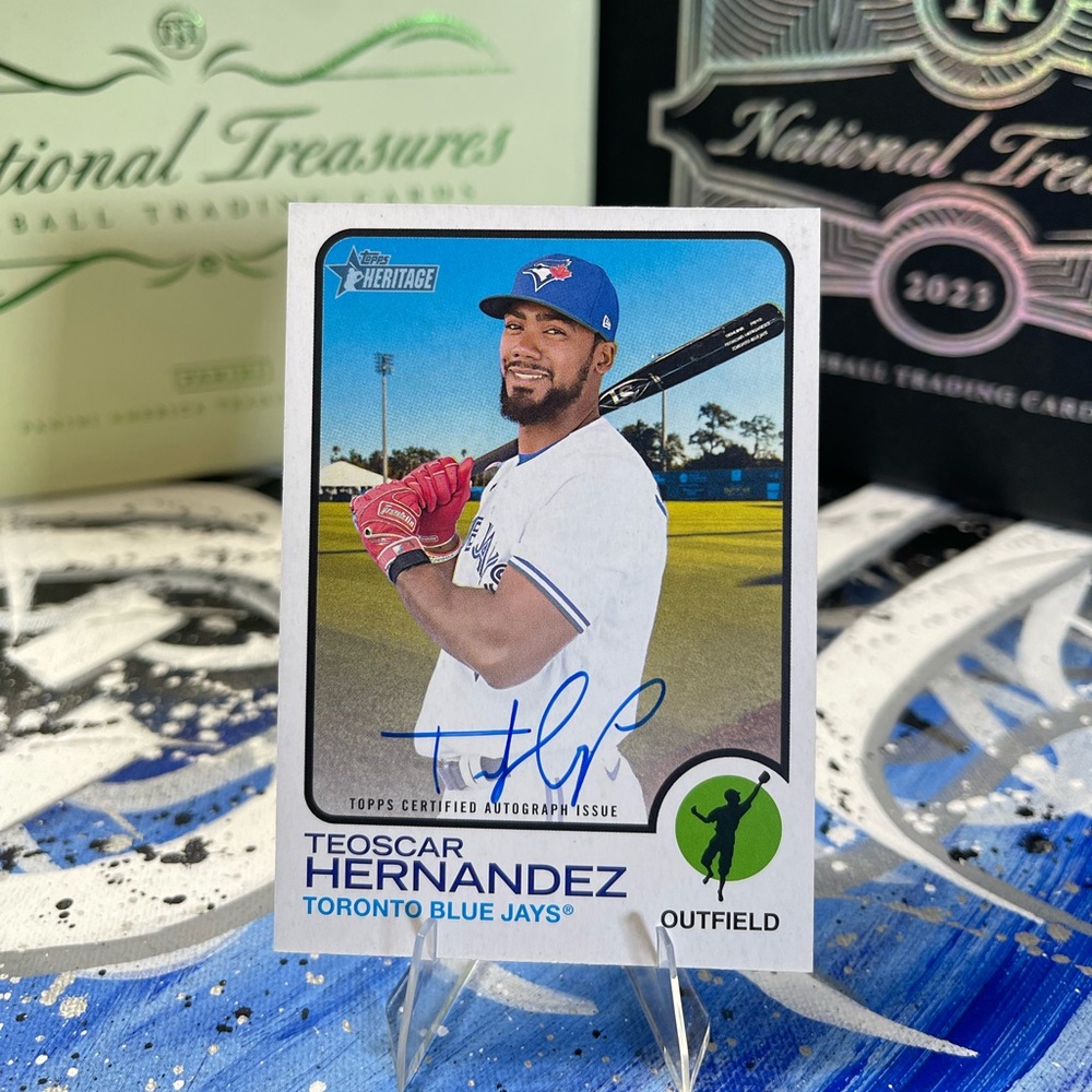 2022 Topps Heritage Teoscar Hernandez #ROA-TH Real One Auto